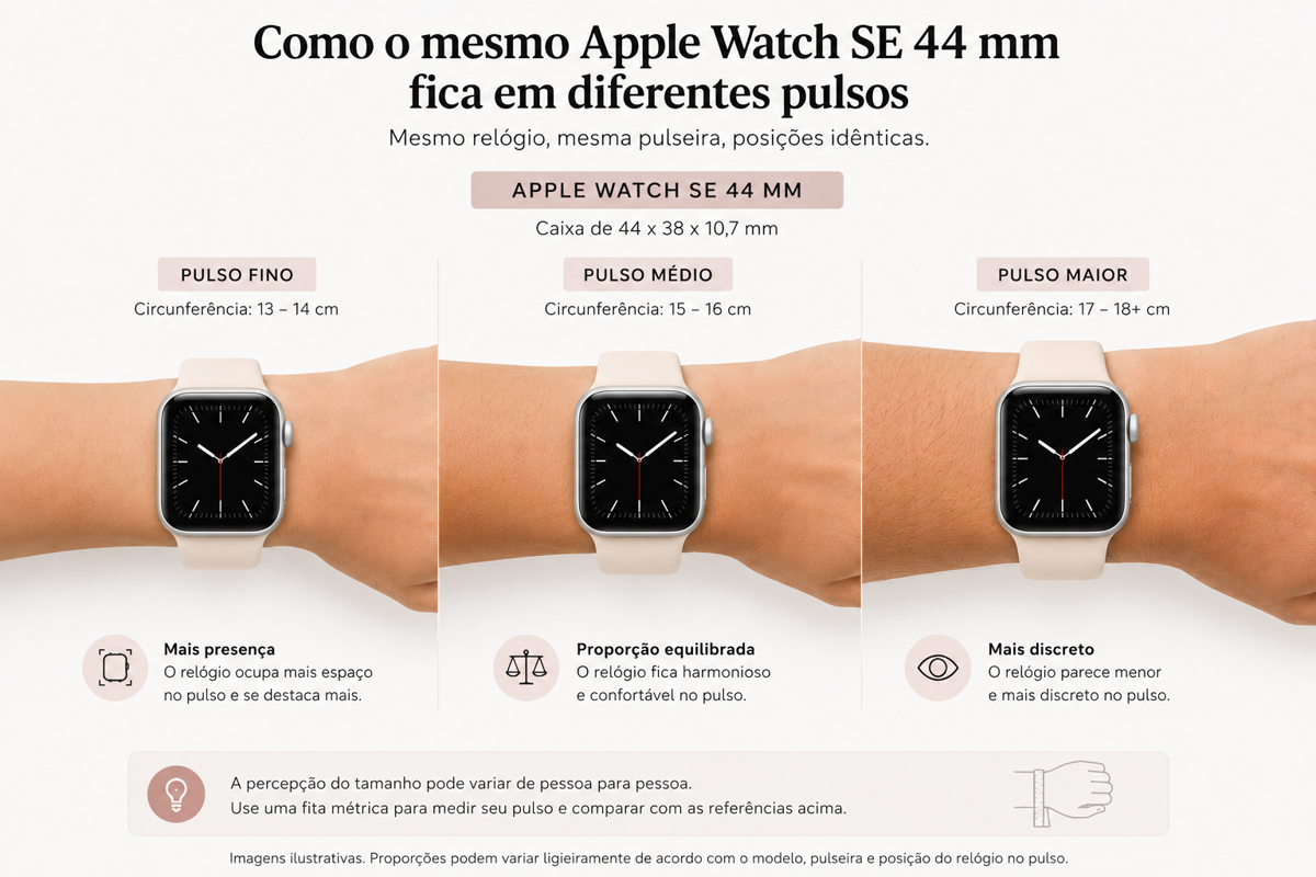 Apple Watch 44mm no pulso